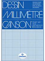 Canson Bloc de papier millimétré Canson A3 bleu