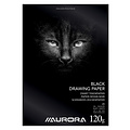 Aurora Tekenblok Aurora A4 20v 120gr zwart tekenpapier