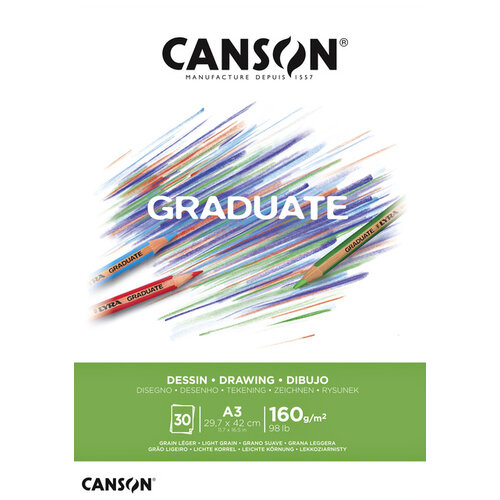 Canson Tekenblok Canson Graduate Dessin A3 160gr 30vel