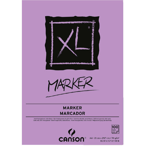 Canson Bloc dessin Canson XL Marker A4 70g 100 feuilles