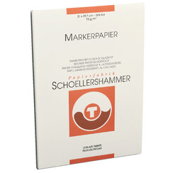 Bloc papier marqueur Schoellershammer A4 75g blanc