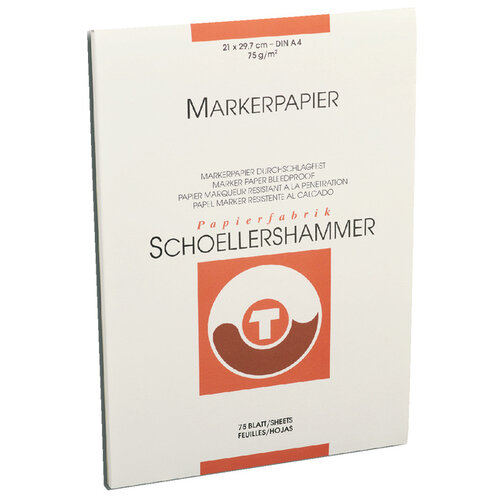 Schoellershammer Markerblok Schoellershammer A4 75gr wit