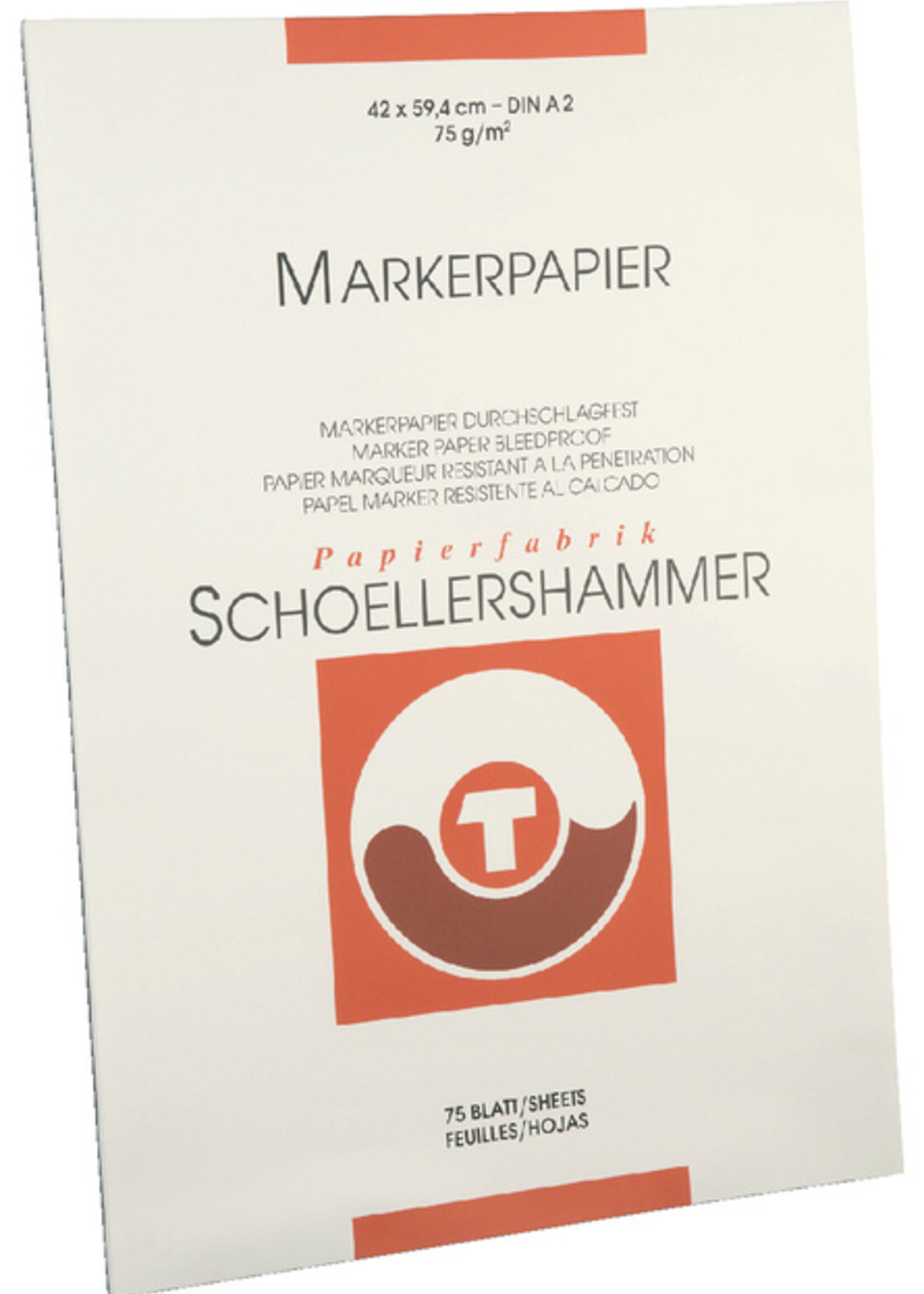 Schoellershammer Bloc papier marqueur Schoellershammer A2 75g blanc