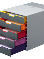 Durable Ladenbox Durable Varicolor 5 laden grijs