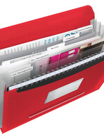 Esselte Trieur Esselte Vivida PP 6 compartiments rouge