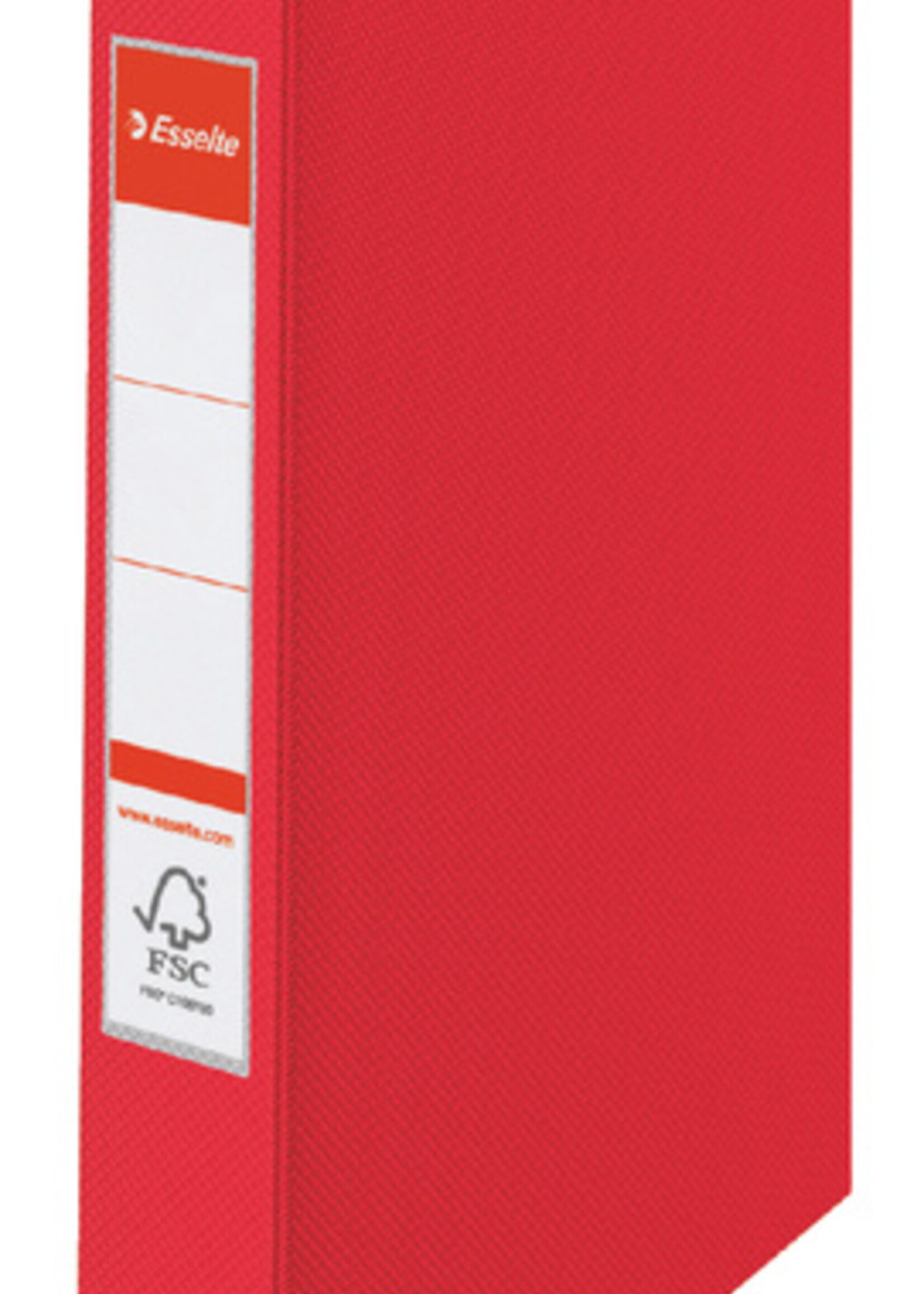 Esselte Ringband Esselte Vivida A4 4-rings O-mech 25mm PP rood