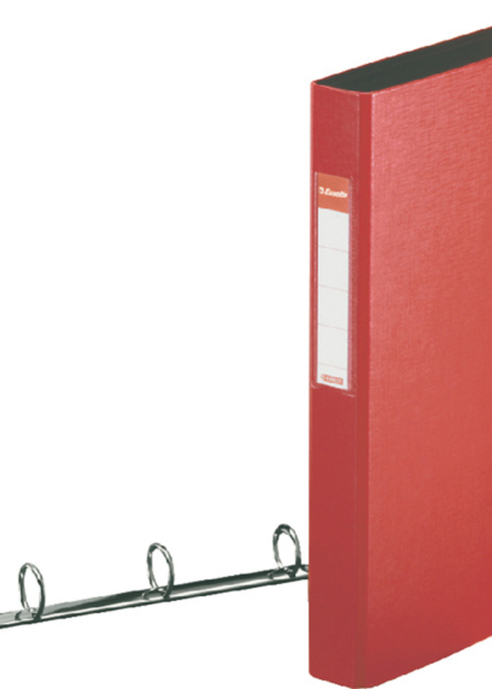 Esselte Ringband Esselte Vivida A4 4-rings O-mech 25mm PP rood