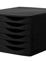 Jalema Ladenbox Jalema Re-Solution 6 laden gesloten zwart