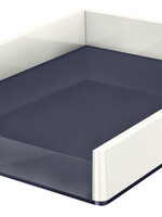 Leitz Corbeille à courrier Leitz WOW Dual A4 blanc/gris