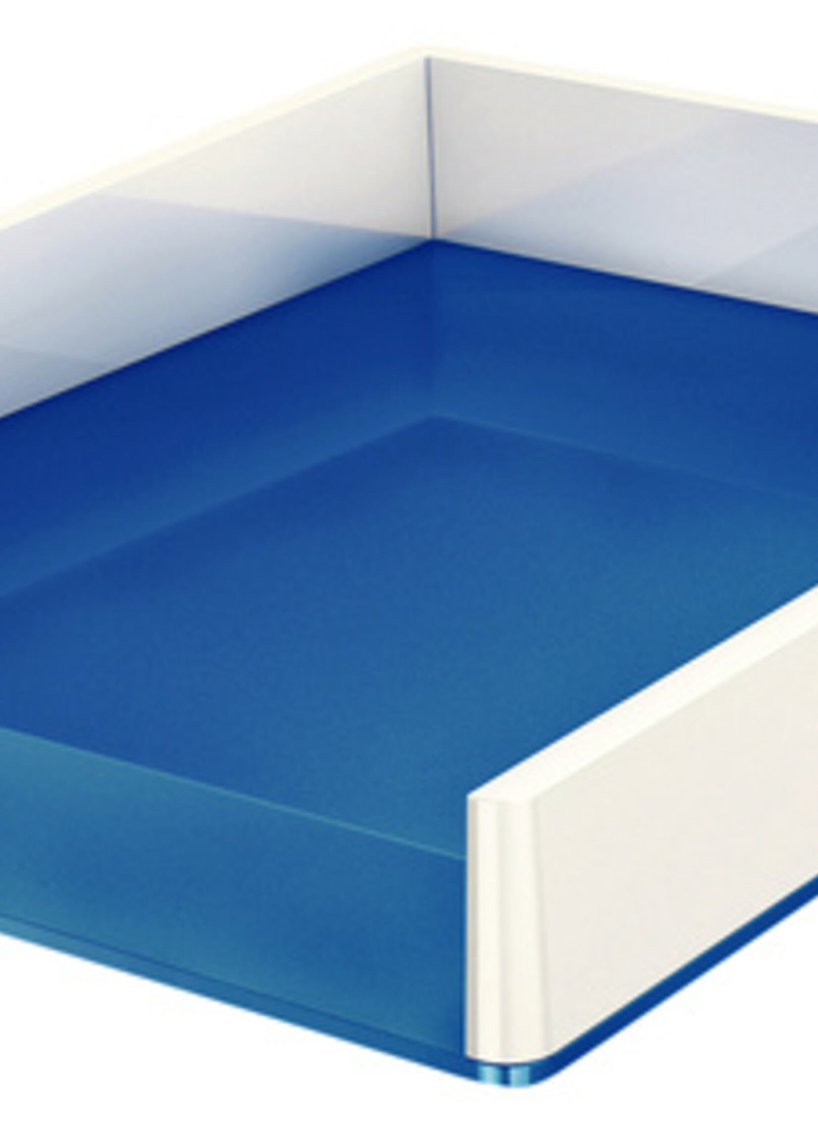 Leitz Corbeille à courrier Leitz WOW Dual blanc/bleu