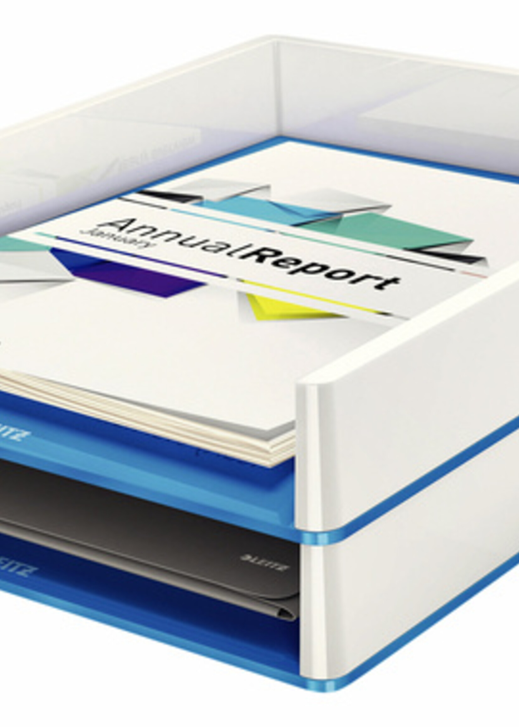 Leitz Brievenbak Leitz WOW wit/blauw