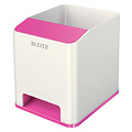 Leitz Pot à crayons Leitz WOW blanc/rose