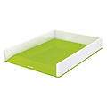 Leitz Corbeille à courrier Leitz WOW A4 blanc/vert