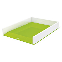 Corbeille à courrier Leitz WOW A4 blanc/vert