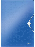 Leitz Elastomap Leitz WOW A4 3 kleppen PP blauw