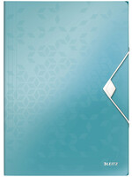 Leitz Chemise à élastique Leitz WOW 3 rabats A4 PP menthe