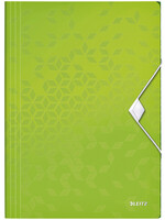 Leitz Chemise élastique Leitz WOW A4 3 rabats PP vert