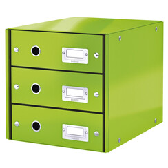 Ladenbox Leitz WOW Click & Store 3 laden groen