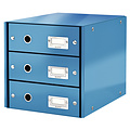 Leitz Ladenbox Leitz WOW Click & Store 3 laden blauw