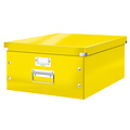 Leitz Boîte de rangement Leitz WOW Click & Store 369x200x482mm jaune