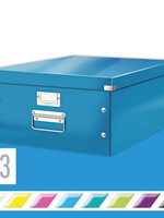 Leitz Boîte de rangement Leitz WOW Click & Store 369x200x482mm bleu