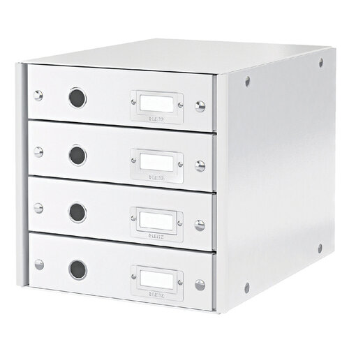 Leitz Bloc de classement Leitz Click & Store 4 tiroirs blanc