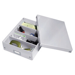 Boîte de rangement Leitz Click & Store 280x100x370mm blanc