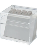 MAUL Boîte de fiches MAUL A7 + index acrylique transparent