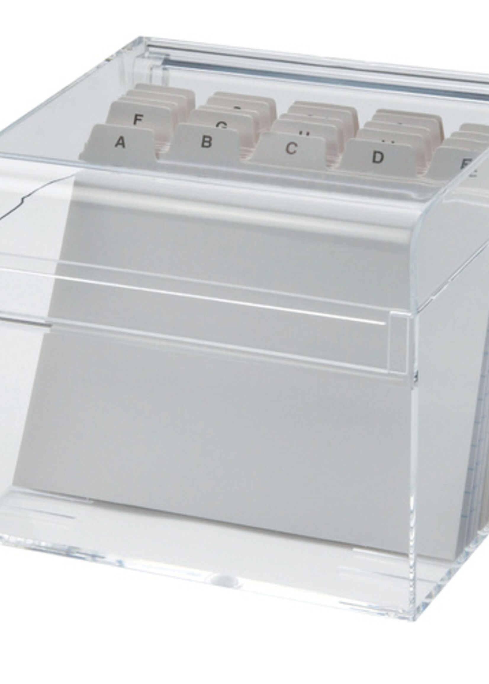 MAUL Boîte de fiches MAUL A6 + index acrylique transparent