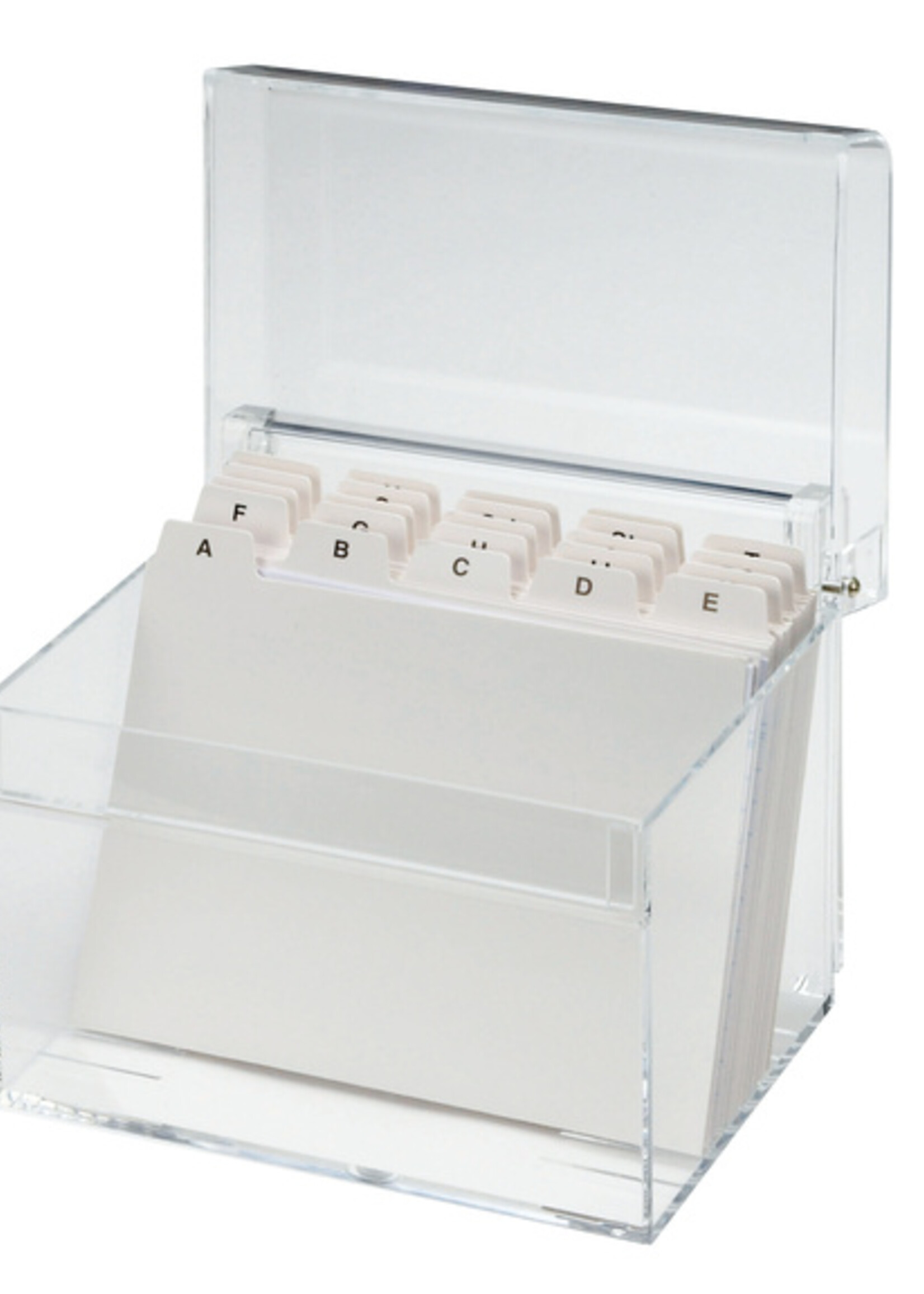 MAUL Boîte de fiches MAUL A6 + index acrylique transparent