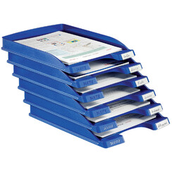 Brievenbak Leitz Plus Slim A4 blauw