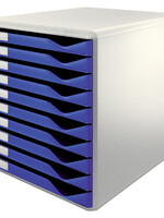 Leitz Module à 10 tiroirs Leitz 5281 bleu