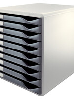 Leitz Module à 10 tiroirs Leitz 5281 gris foncé