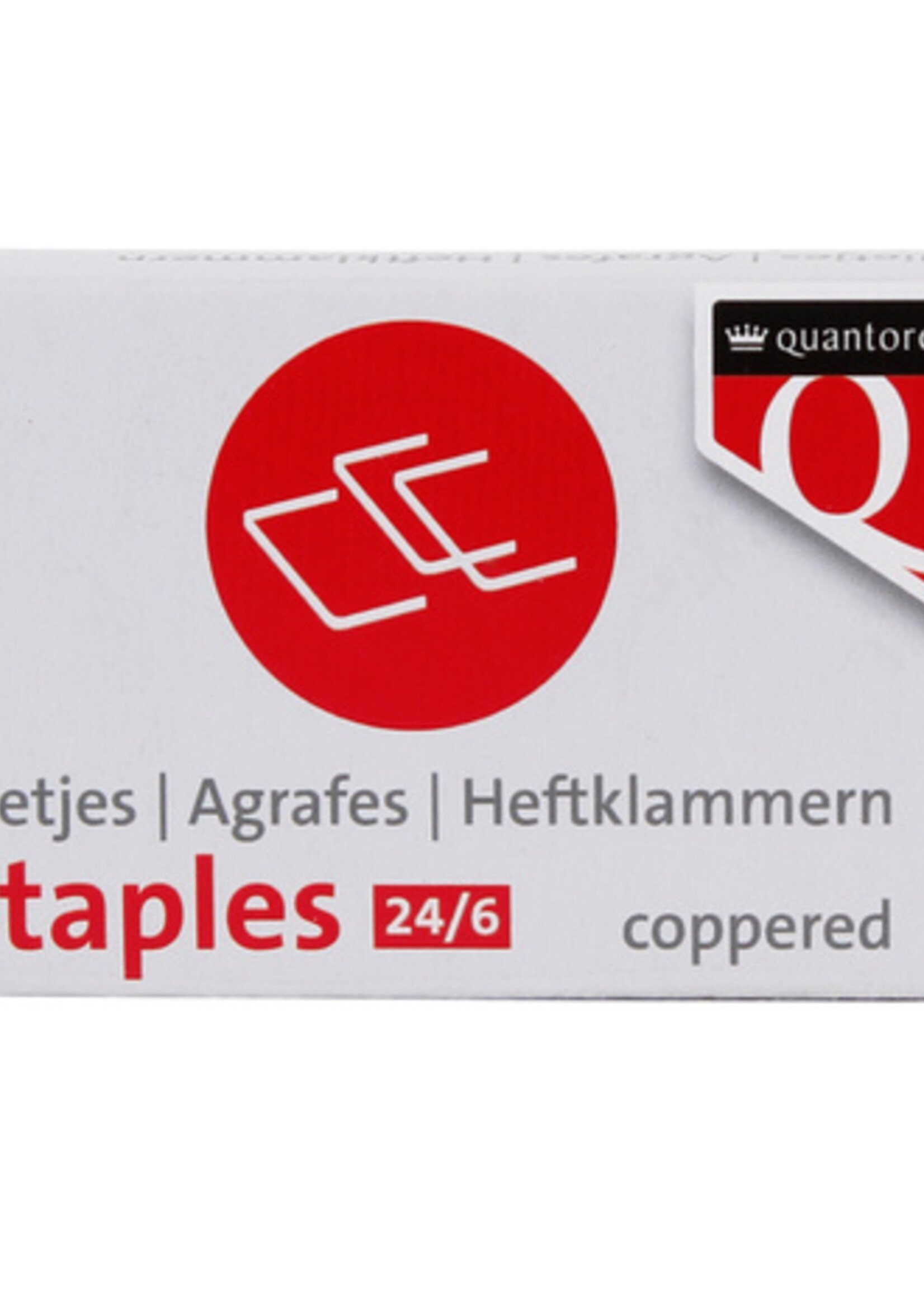 Quantore Agrafes Quantore 24/6 cuivré 1000 pièces