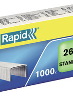 Rapid Agrafes Rapid 26/6 galvanisé standard 1000 pcs