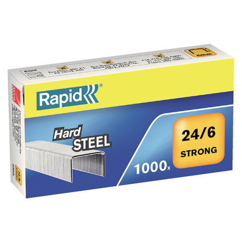 Rapid Nieten Rapid 24/6 staal strong 1000 stuks