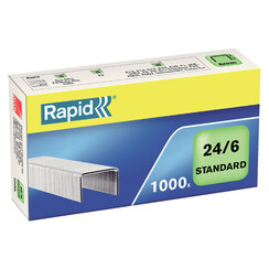 Agrafes Rapid 24/6 galvanisé standard 1000 pcs