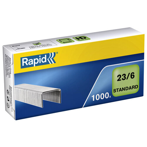 Rapid Nieten Rapid 23/6 gegalvaniseerd standaard 1000stuks