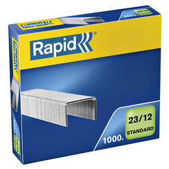 Agrafes Rapid 23/12 galvanisé standard 1000 pcs