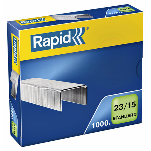 Rapid Agrafes Rapid 23/15 galvanisé standard 1000 pcs