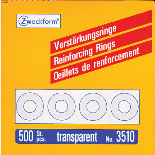 Avery Zweckform Versterkingsringen Avery Zweckform 3510 13Mm 500stuks transp