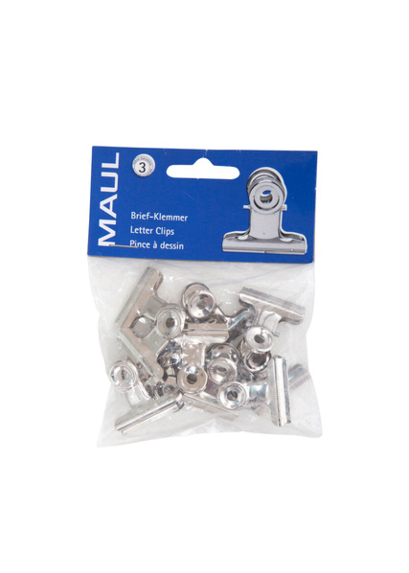 MAUL Papierklem MAUL Bulldog 30mm capaciteit 10mm