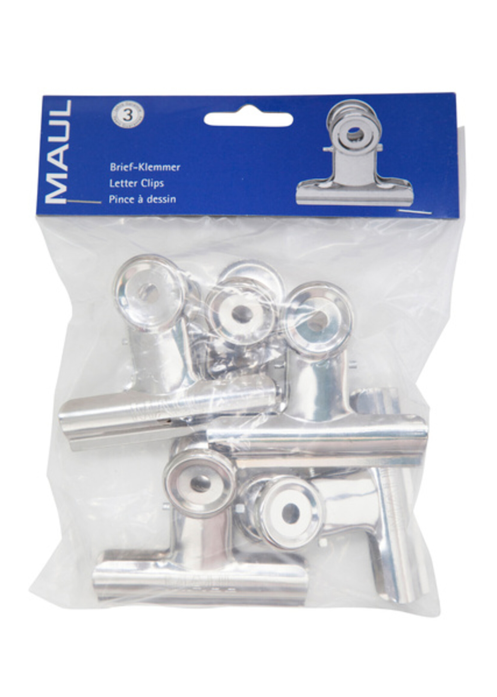 MAUL Papierklem MAUL Bulldog 70mm capaciteit 40mm