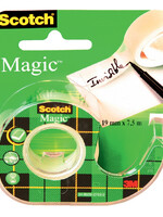 Scotch Ruban invisible Scotch Magic 810 12mmx10m + dévidoir à main