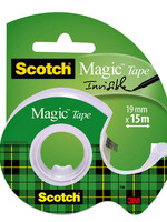 Scotch Ruban adhésif invisible Scotch Magic 810 19mmx15m + dévidoir