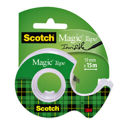 Plakband Scotch Magic 810 19mmx15m onzichtbaar + afroller