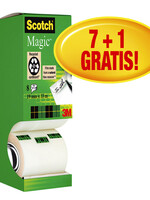 Scotch Ruban adhésif invisible Scotch Magic 810 19mmx33m 7+1 grat