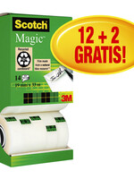 Scotch Ruban adhésif invisible Scotch Magic 810 19mmx33m 12+2 grat