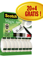 Scotch Ruban invisible Scotch Magic 810 19mmx33m 16+8 gratuits