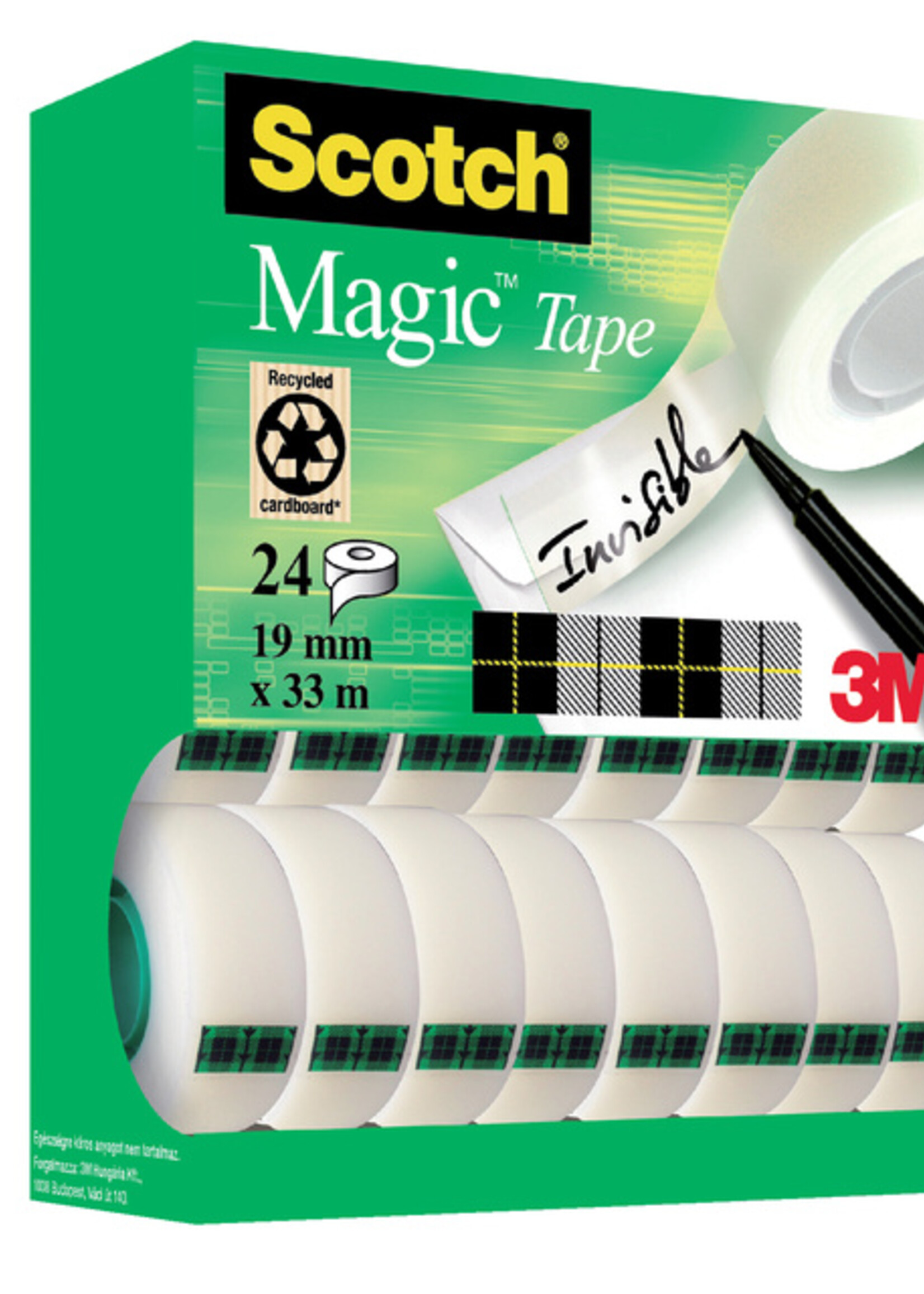 Scotch Ruban invisible Scotch Magic 810 19mmx33m 16+8 gratuits